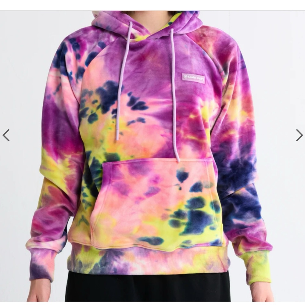 Spark Paws Berry Lemonade Velvet Tie-Dye Hoodie